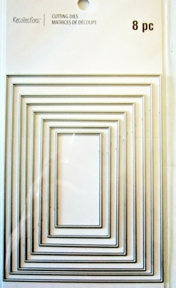 Nesting Rectangles Thin Metal Die Set by Recollections 655919 NEW!
