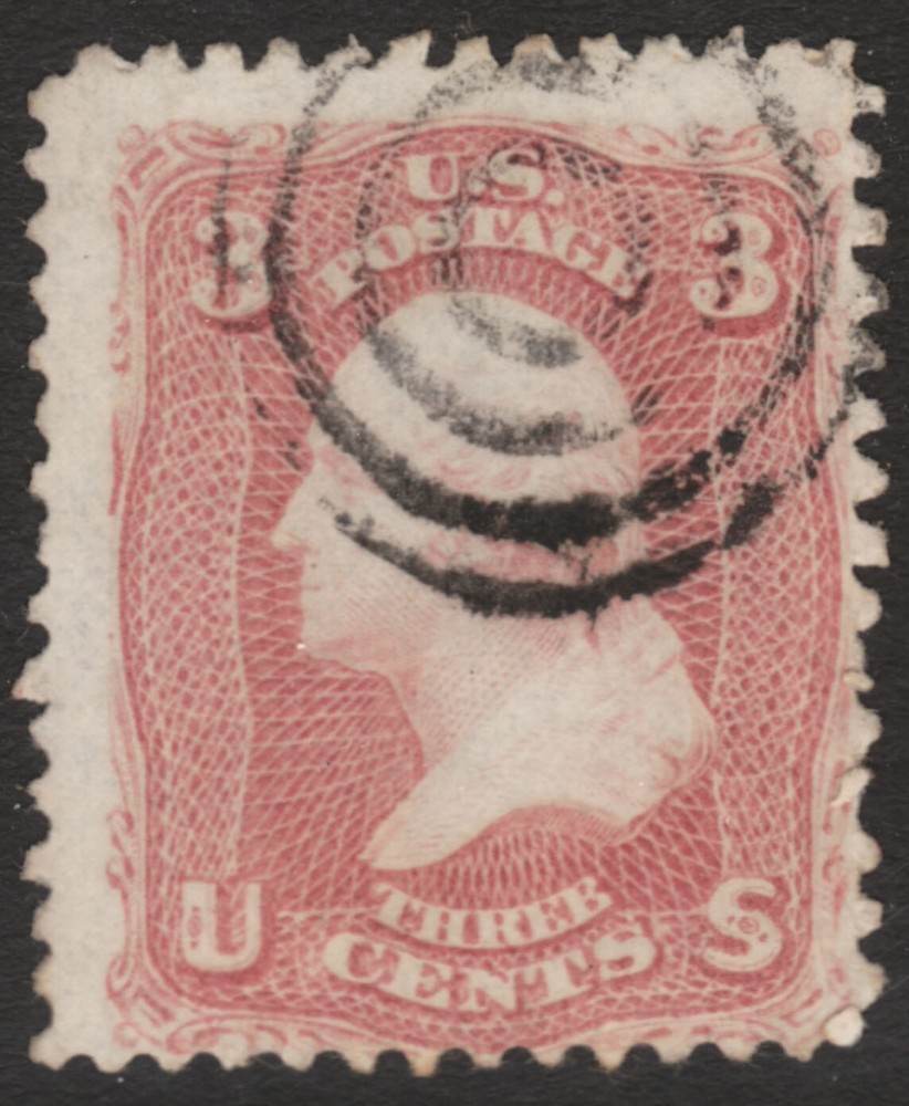 Scott #65 3 Cent Used 1861-62 Target Cancel     65SP30-16