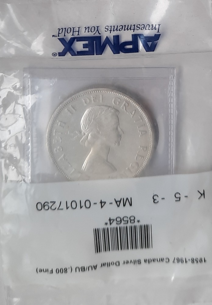 1963 Canada Silver Dollar – AU/BU – 80% Silver