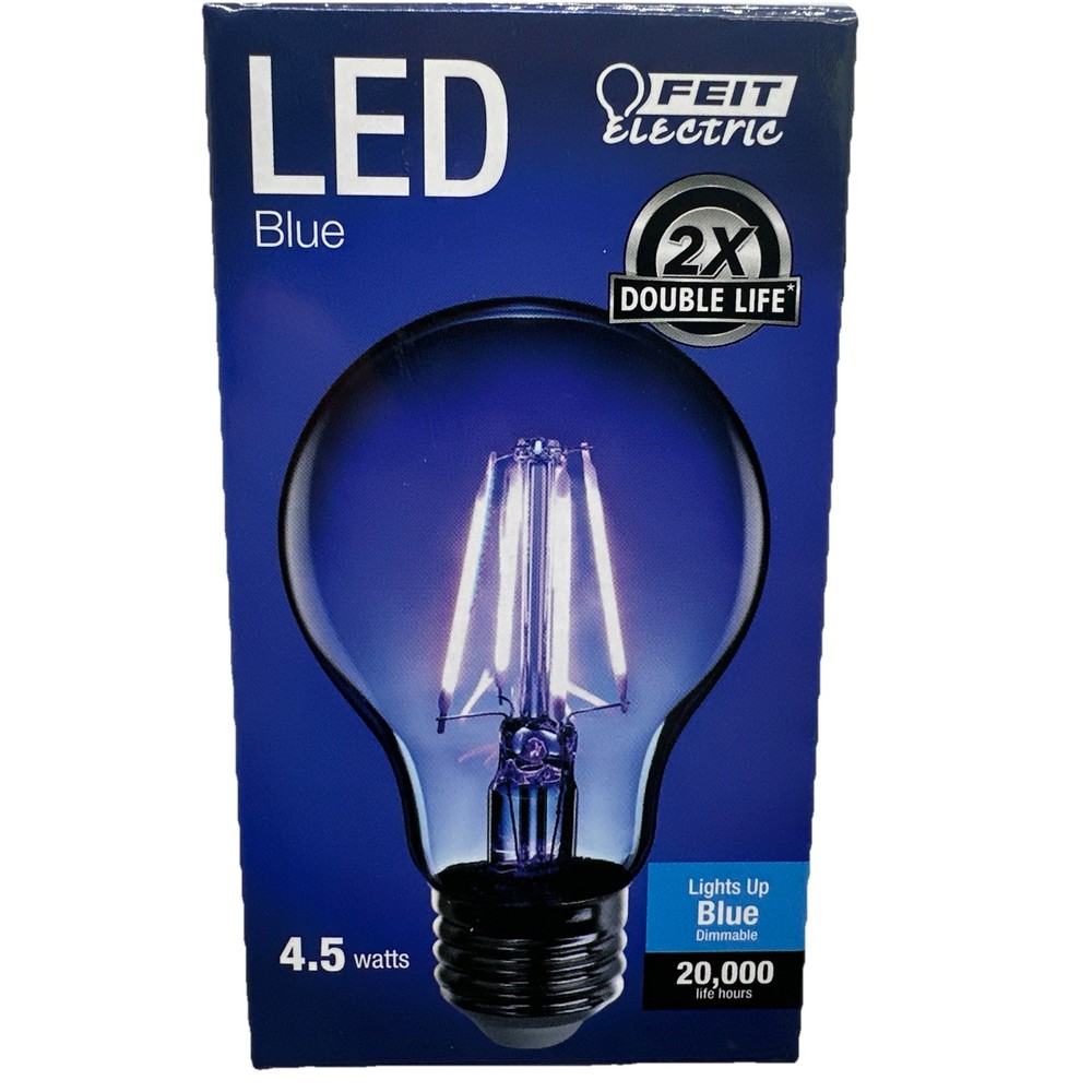 Feit Electric acre Filament A19 E26 (Medium) LED Bulb Blue 4.5 Watts Dimmable