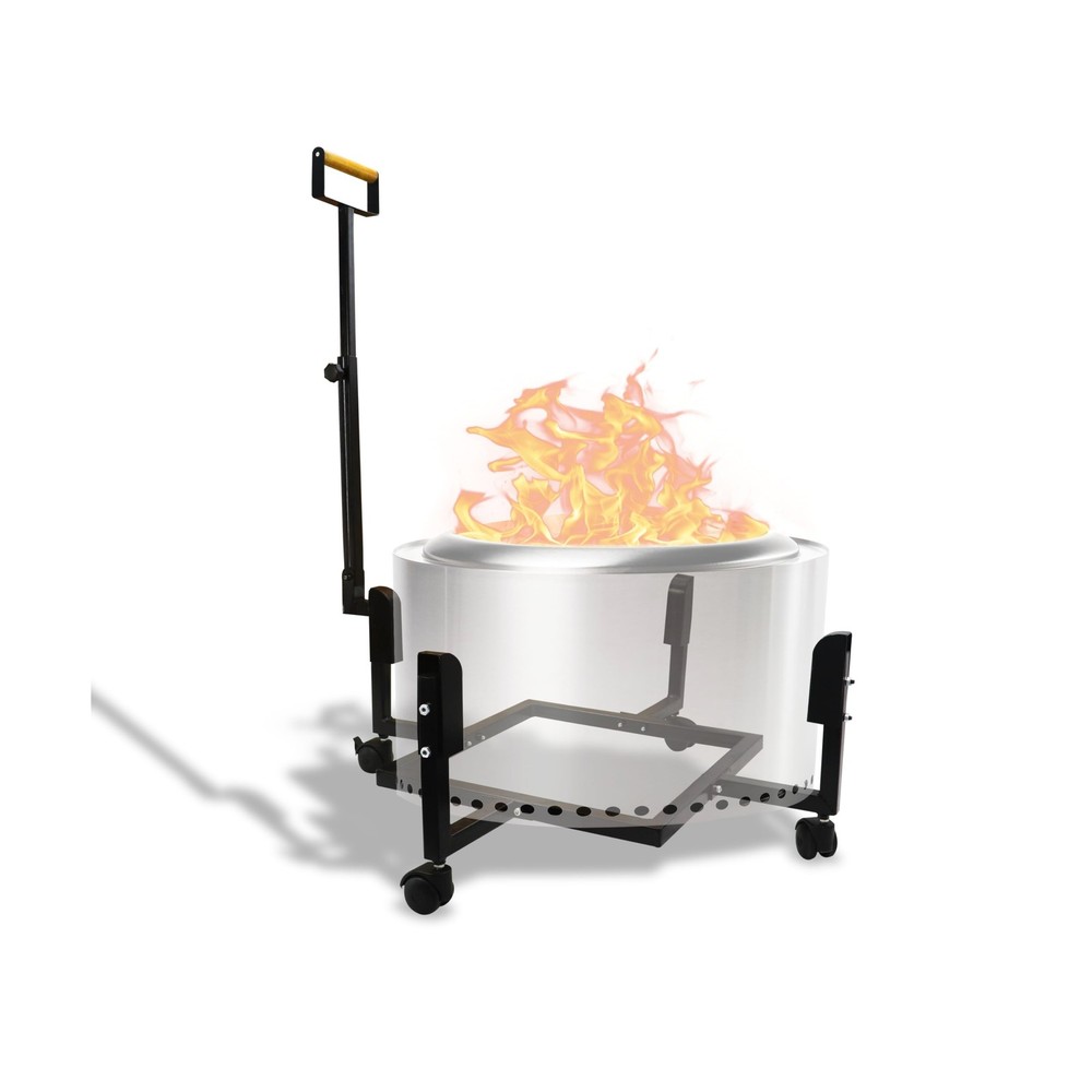 FEBTECH - 29.5" Portable Firepit Trolley Stand with Telescopic Handle – Fi