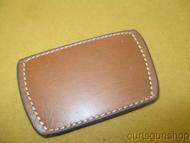 Brown Leather Belt Slide Holster Medium Size