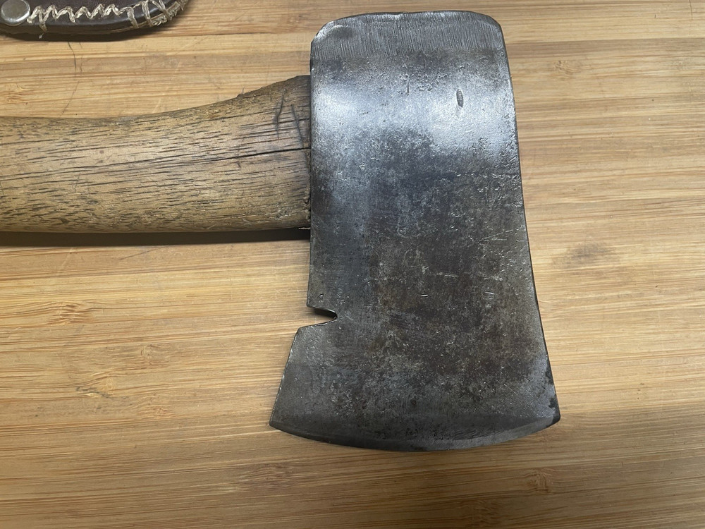 Vintage Plumb Hatchet With Nail Puller Original Handle Sheath