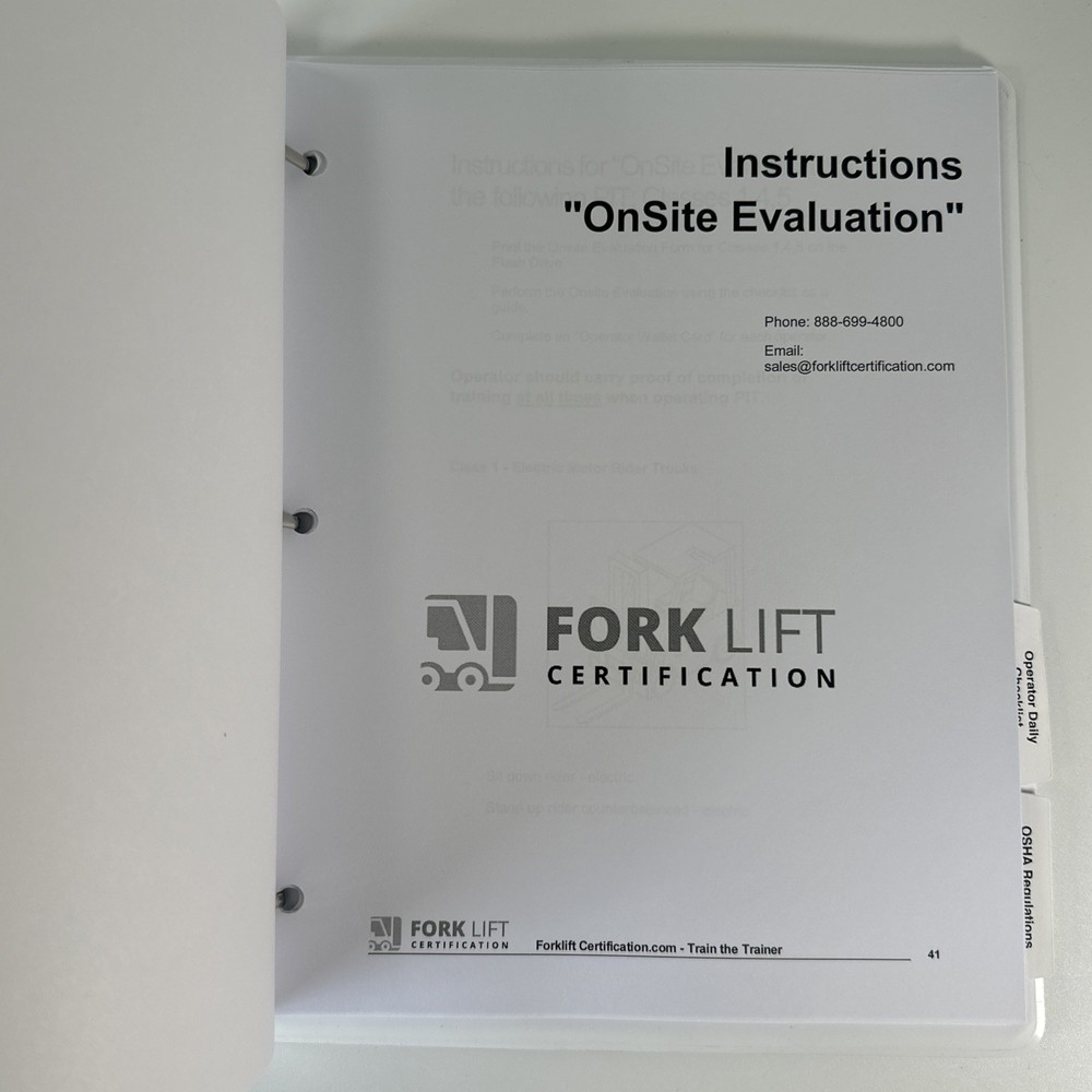 Forklift Certification Kit OSHA Compliant, Complete Train The Trainer Bundle