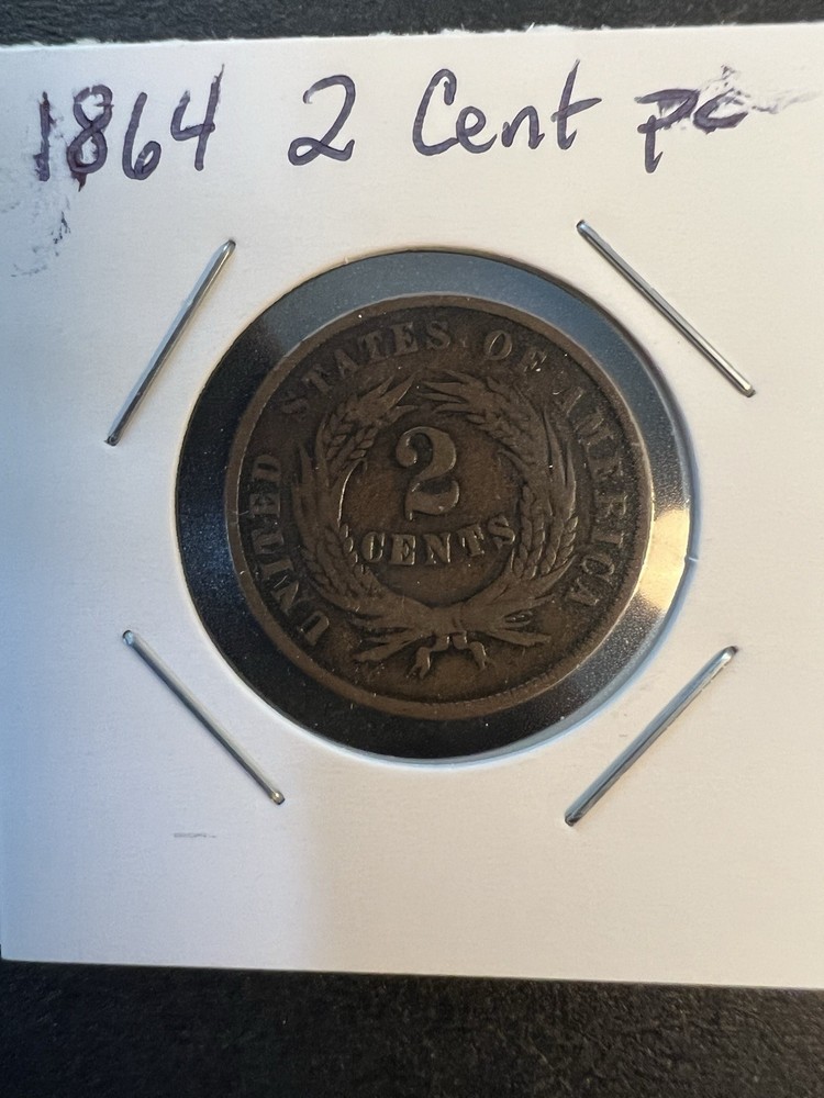 1864 two cent piece