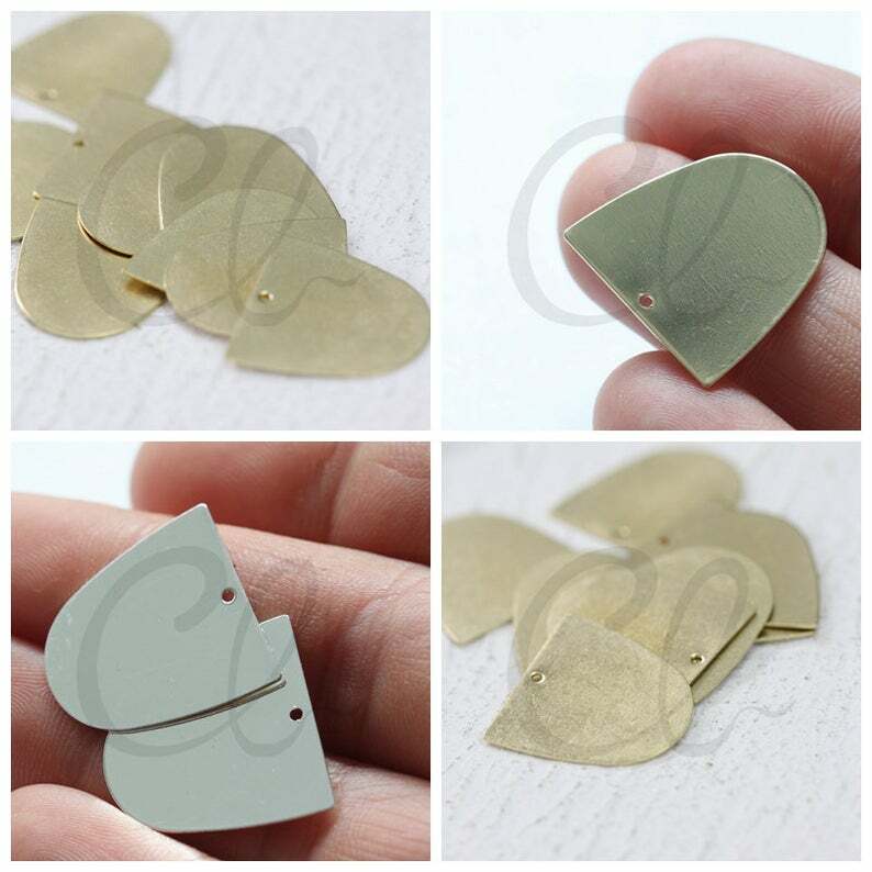 Solid Brass U Shape Charm - 20x20mm (4114C)