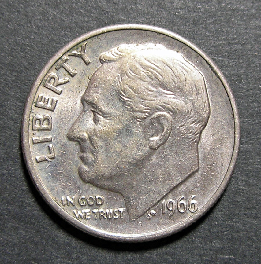 USA Roosevelt Dime 1966 P