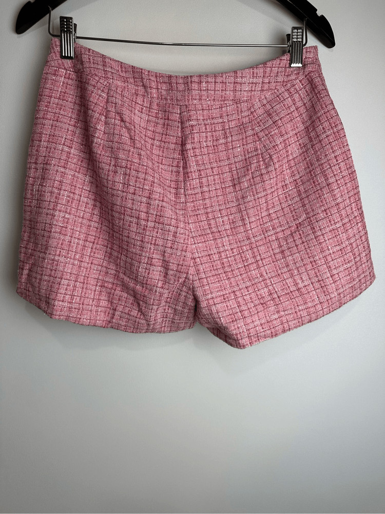 Rose Pink Tweed Short Set