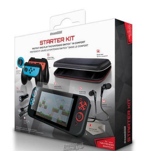 DreamGear Wireless Nintendo SWITCH Accessory Kits Red & Black & Blue