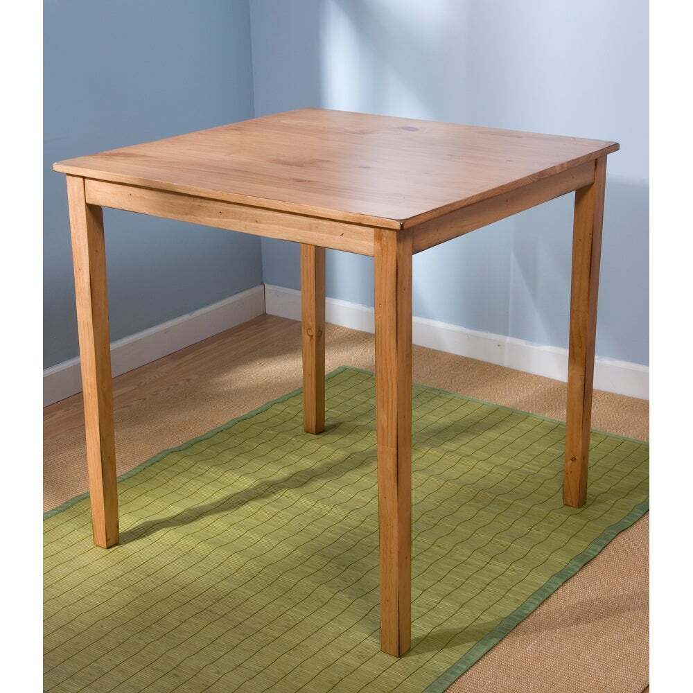Oak Wooden Breakfast Dining Set Bistro Table Saddle Counter Stools Bar Kitchen