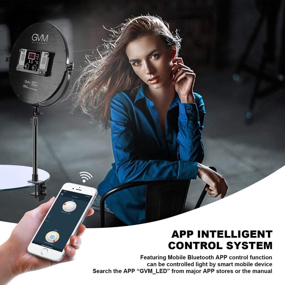 LED Video Light 60W Bi Color Table Stand