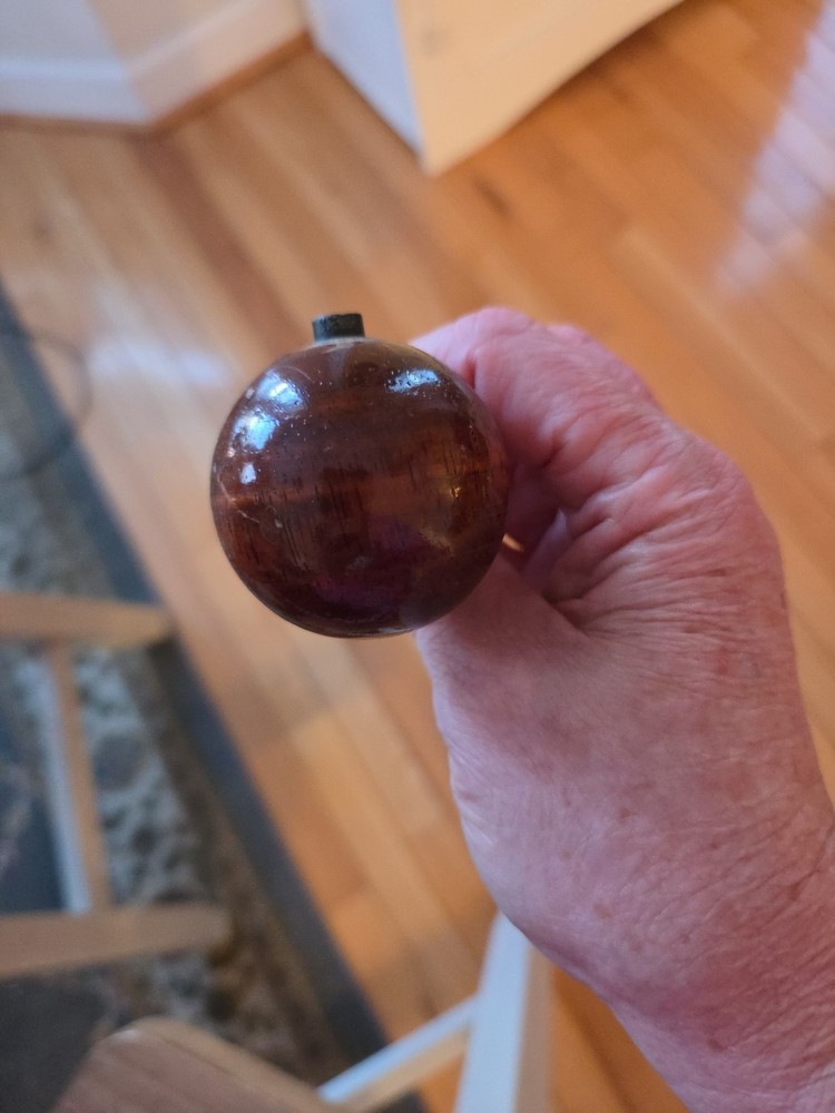 Vintage Wood and Brass Muzzleloader Short Ball Starter