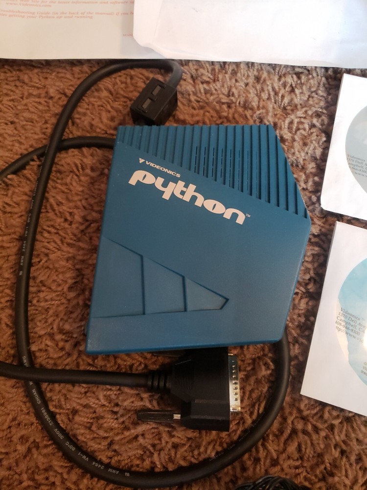 Vintage Gaming Videonics Python Video Capture Card w/ Free Software Complete