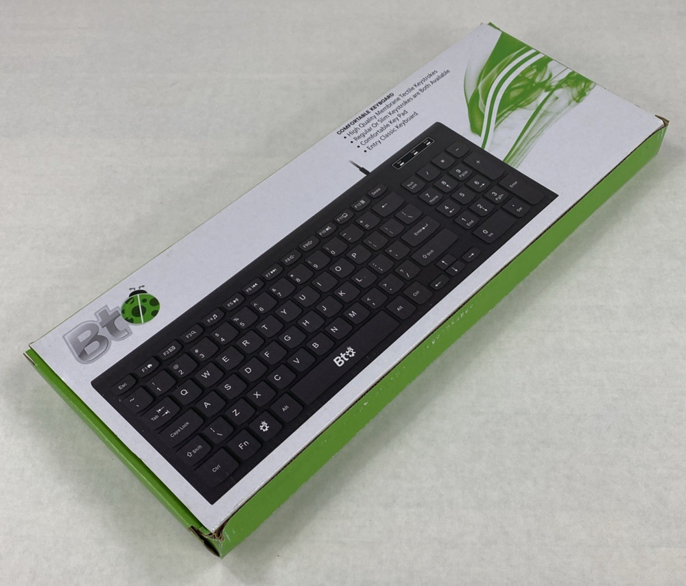 BTO USB Wired Comfortable Keyboard