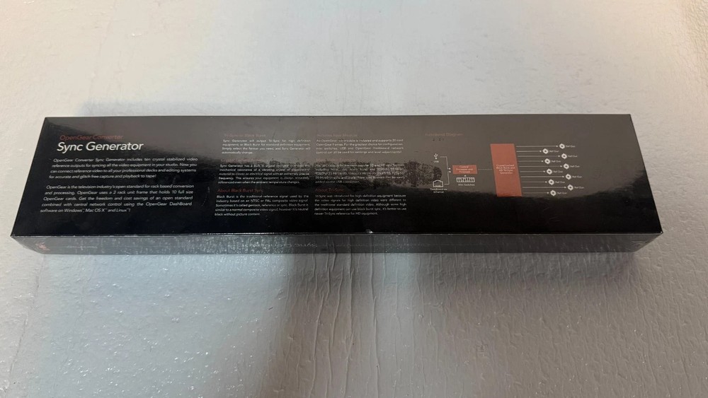 Blackmagic CONVOPENGSYNC OpenGear Converter Sync Generator NEW SEALED