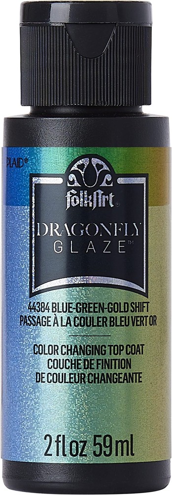 Acrylic Multi-Surface Dragonfly Glaze Multi-Surface Paint (2 oz), 44384, Blue...