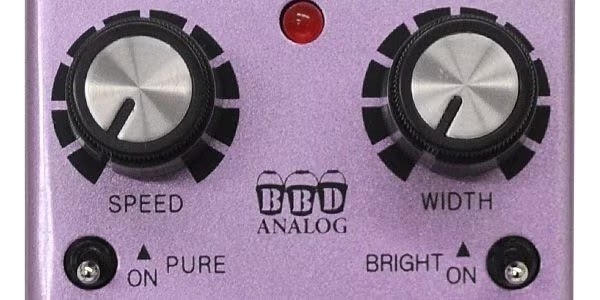 Maxon PAC9 Pure Analog Chorus Guitar Effects Pedal Speed Width Bright Switch