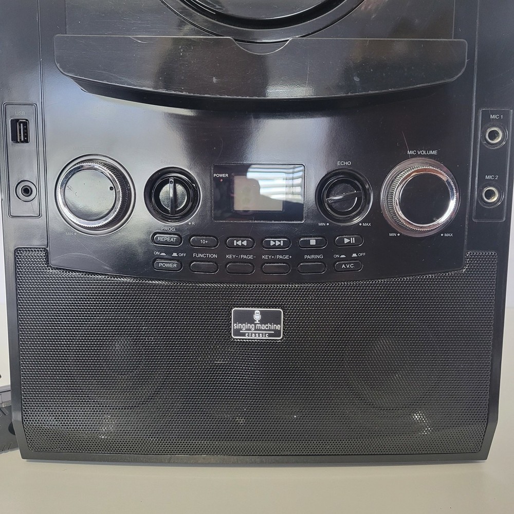 Singing Machine ISM990BT Bluetooth Karaoke System CD Player iPad iPhone Android