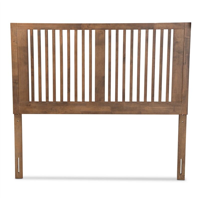 Baxton Studio Harena Ash Walnut Finished Wood Queen Size Headboard