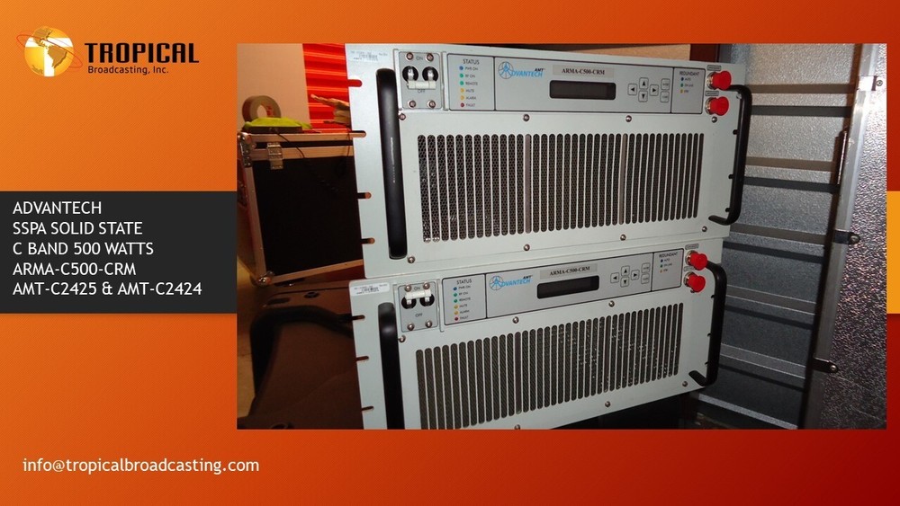 2-ADVANTECH  C BAND SSPA ( Solid Sate ) AMPLIFIER 500 WATTS