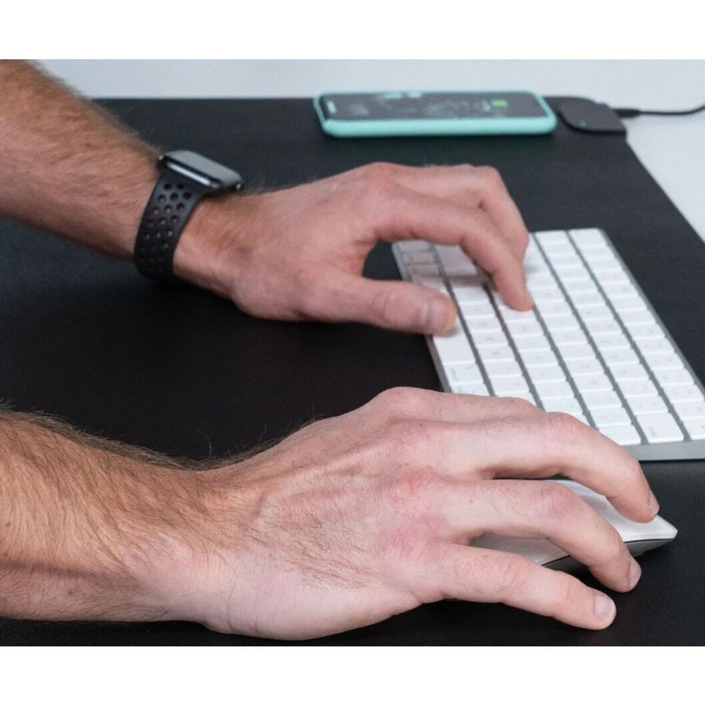TaskPadBuilt-In Wireless Charger | water-resistant desk mat