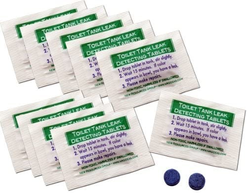 New Resources Group Blue Dye Leak Tablets Toilet Detection Multi-Use