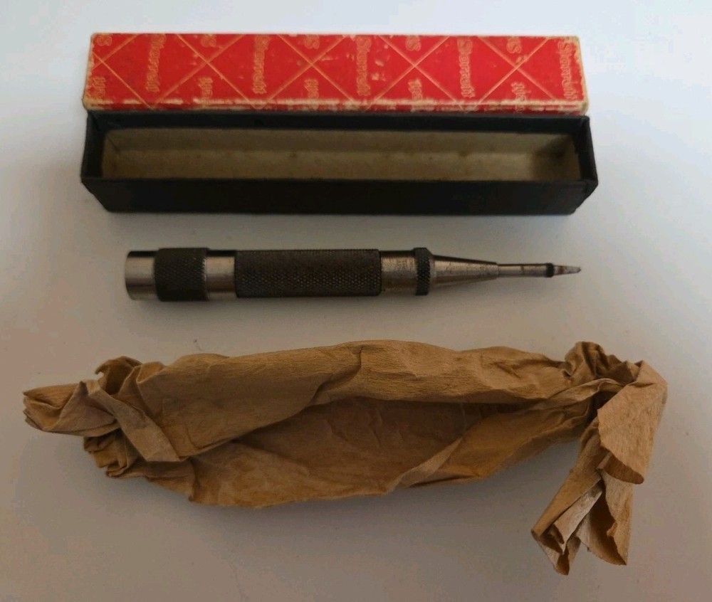 STARRETT #18A Automatic Center Punch With Box