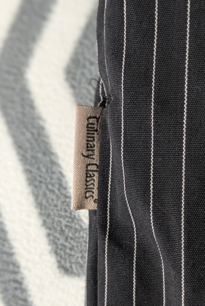 Culinary Classic Black White Pin Stripe Pants Size 3X (A14)