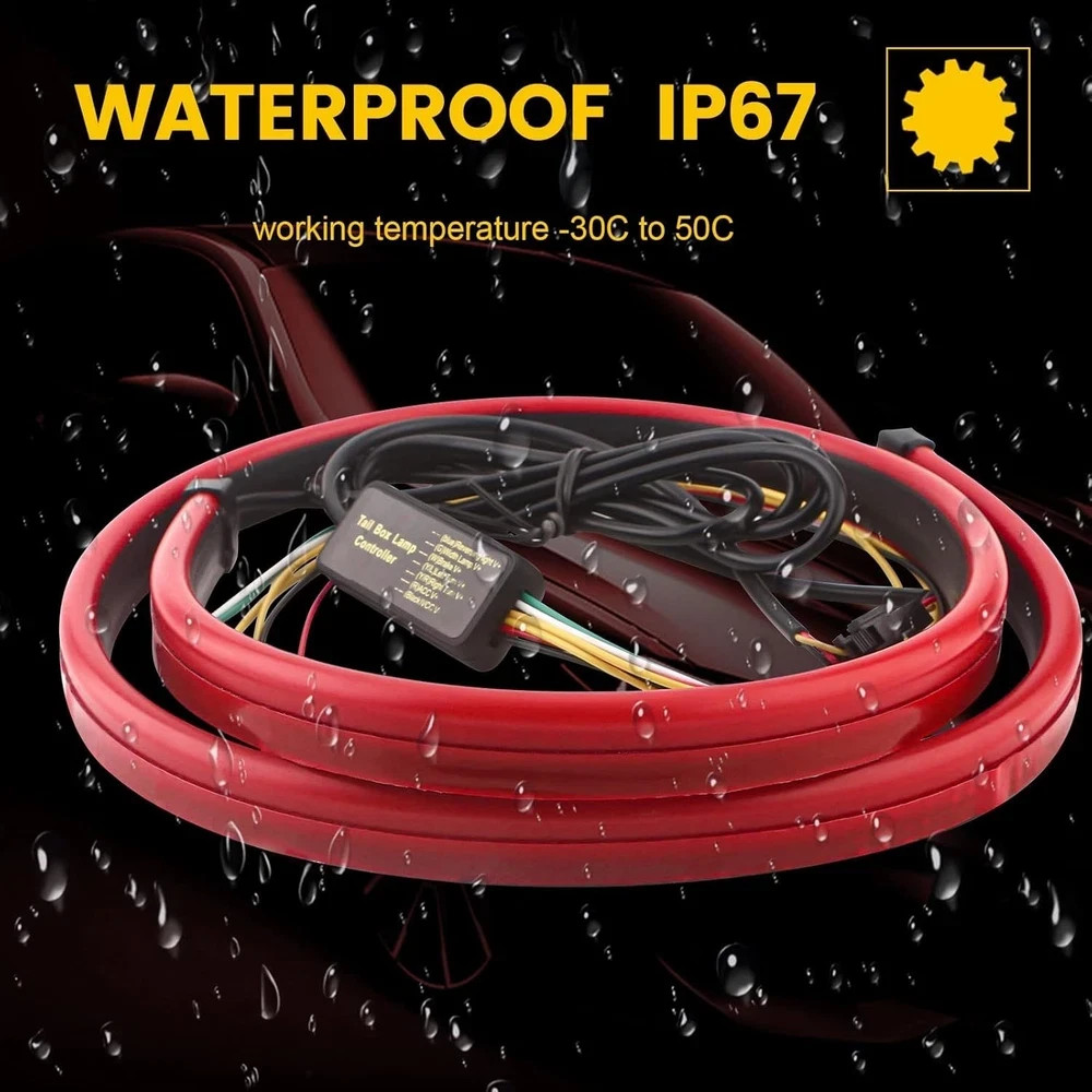 E-Bright LED Brake Light Strip Light Third Brake 5 Function Sequential Turn Sign