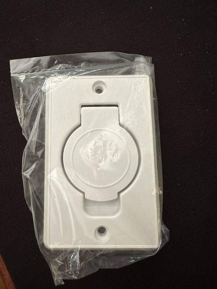 New in Original Packaging Central Vacuum White Face Plate (Beam)
