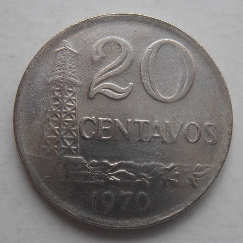 BRAZIL 20 CENTAVOS 1970