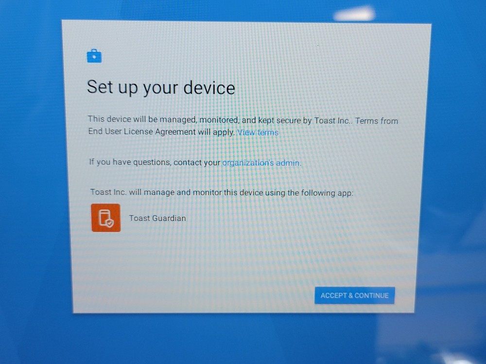 Toast Flex TT200 POS System Dual Display Screen with Power Supply & Card Reader