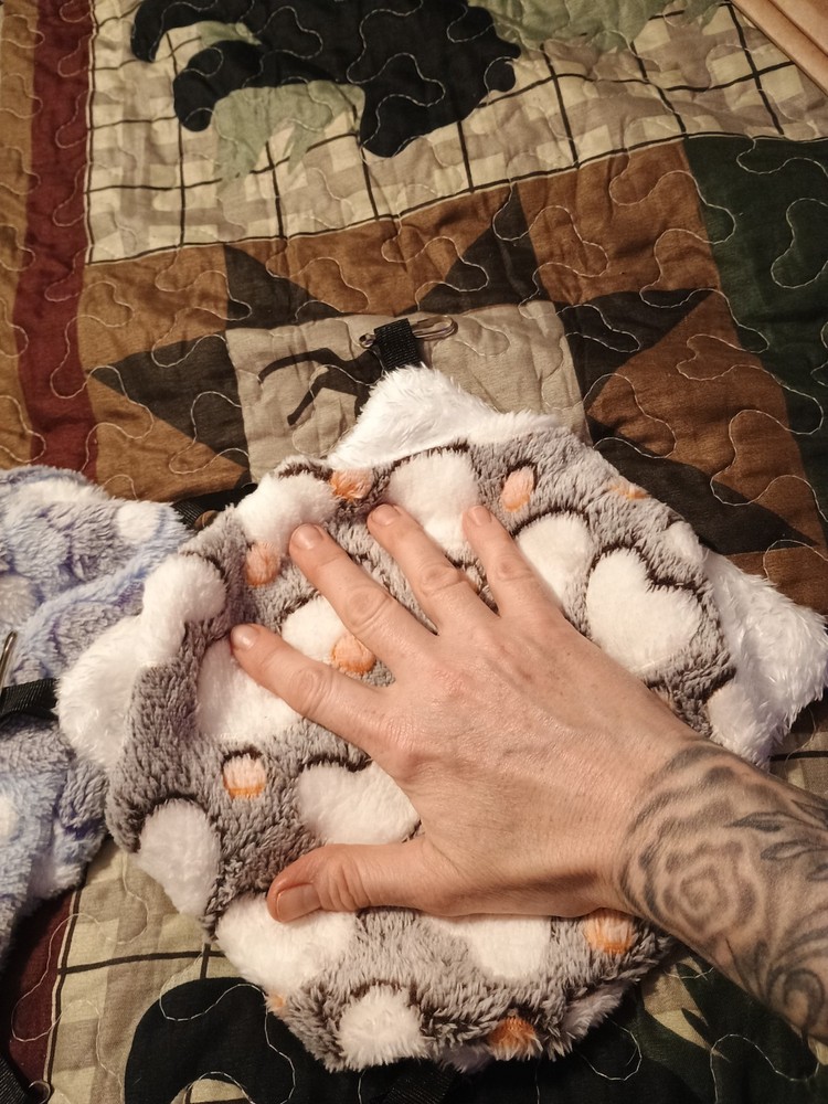 Small heart pattern animal hammock! 2pk! Great for hamsters!