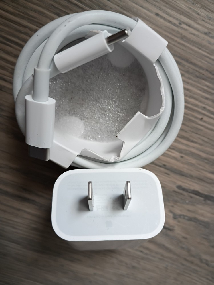 Genuine Apple - 20W USB-C Power Adapter and USB-C cable - New Items ( No Boxes )