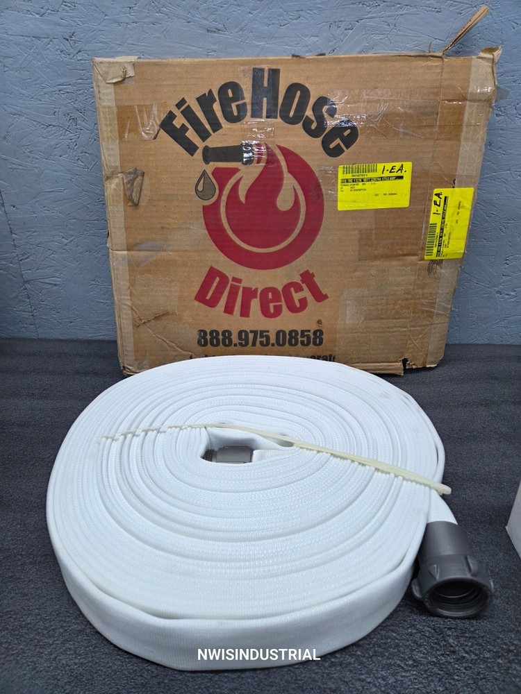 Fire Hose Direct  1-1/2" NST, 1-1/2" x 100ft, Single Jacket, 300 psi