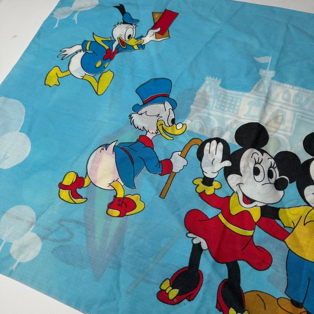 Vintage Disney Frontierland Mickey Minnie Pillowcase
