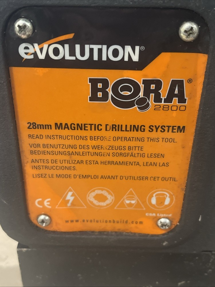 Evolution Bora 2800 Magnetic Mag Drill – 28mm Capacity – Heavy Duty – Tested