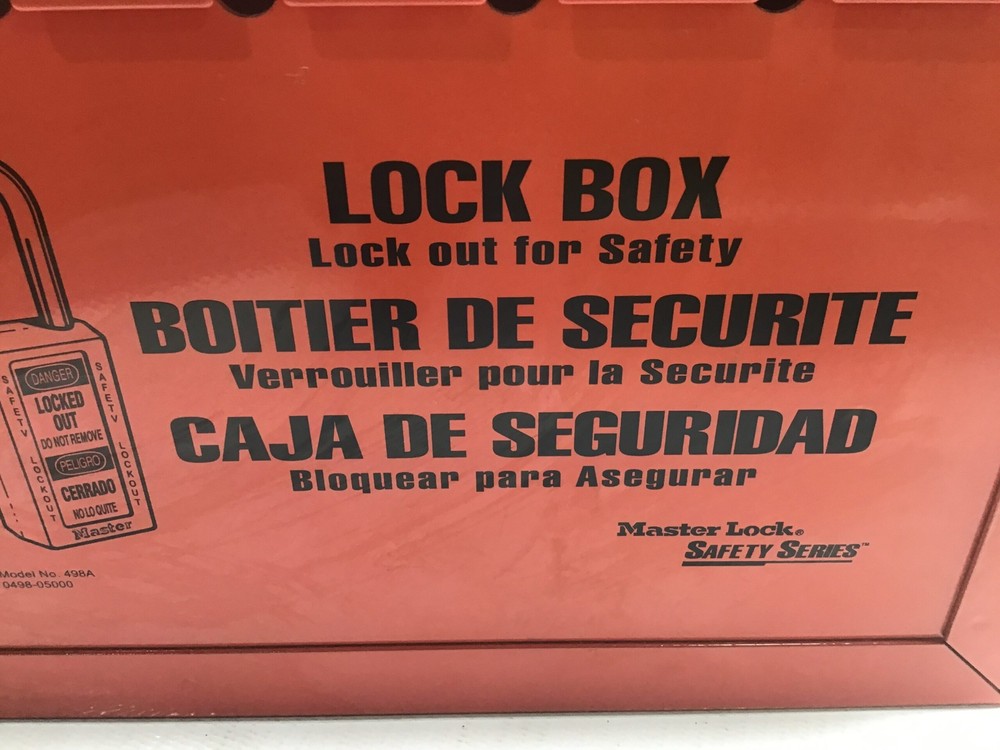 Master Lock 498A Tagout Group Safety Lock Box