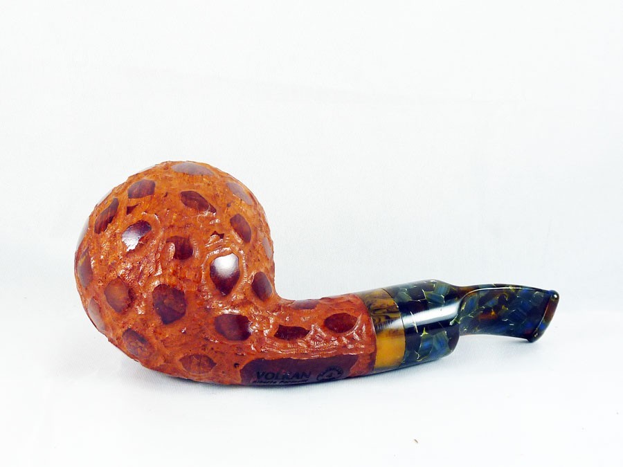 briar pipe Volkan chubby nosewarmer rustic pfeife handmade reverse calabash