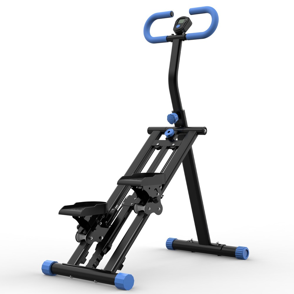 Vertical Climber Stair Stepper Full Body Workout Machine Adjustable Handlebar