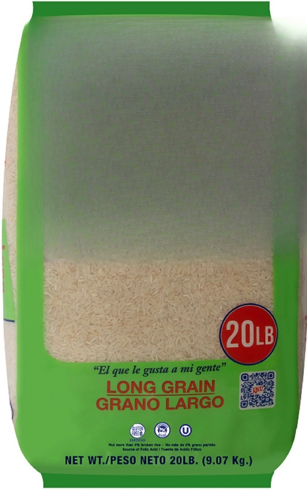 (3 pack) Grain Rice, 20 lbs, No Allergens Contained