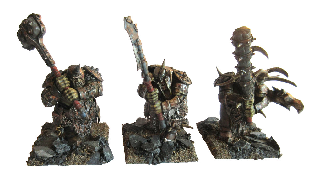 Warhammer 40K Custom Unique Chaos  Ogres Painted