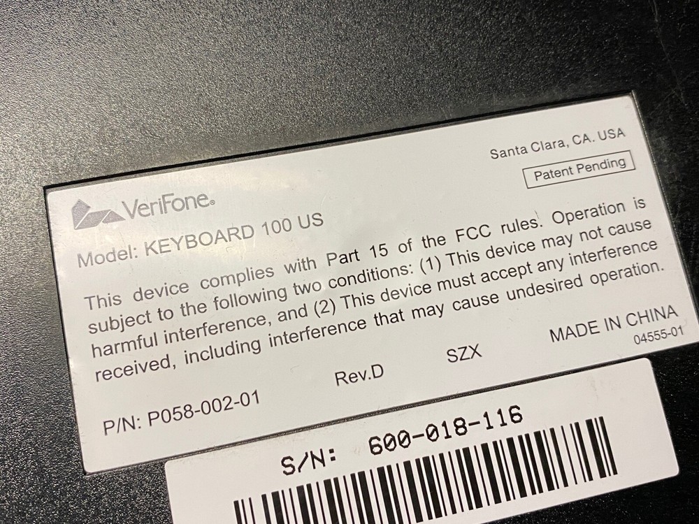 2 X VERIFONE COMPATIBLE ONLY Model 100 Compact PS/2