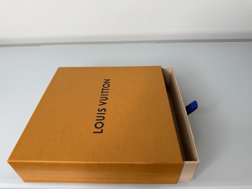 Louis Vuitton Authentic Empty Slide Box (7"x 6.5” x1.5”) + Receipt Card