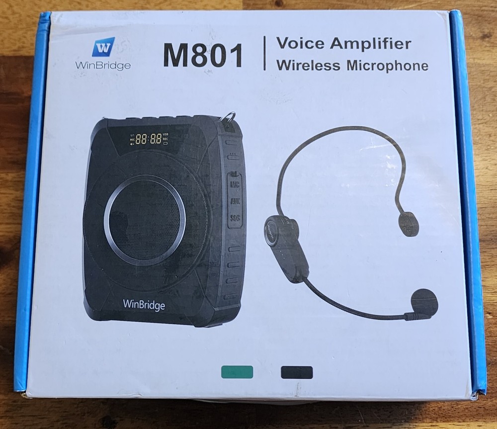 WinBridge M801 Wireless Bluetooth Voice Amplifier Wireless Microphone Headset