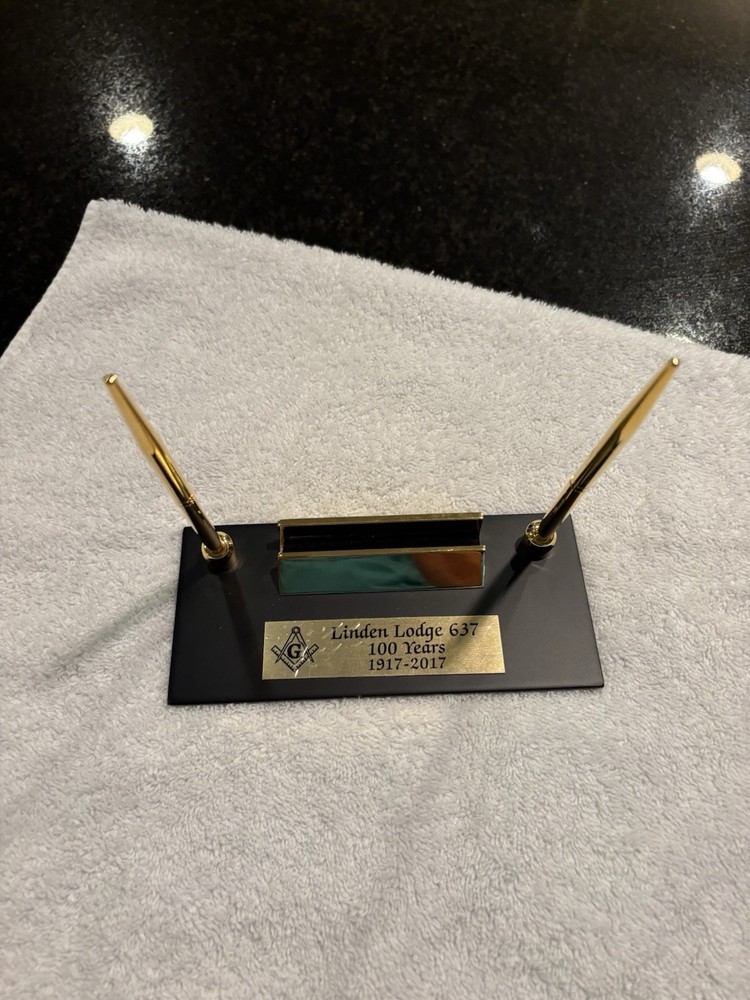 Masonic Desk Pen Set
