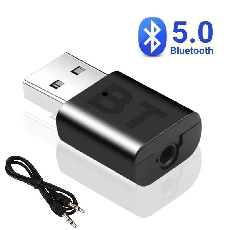 Mini Bluetooth 5.0 Audio Adapter Receiver Wireless Bluetooth Transmitter 3.5mm