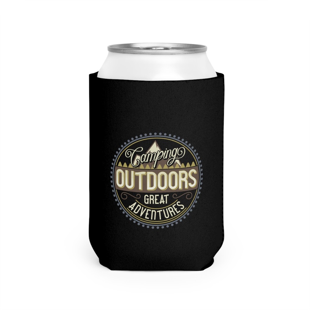 Camping Outdoors Great Adventures - Can Cooler Sleeve