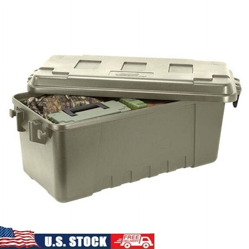 Medium Lockable Storage Trunk Durable Camping Gear Organizer Weather Resistant