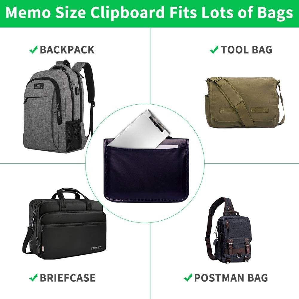 Sunnyclip Aluminum Clipboard with Storage(Memo Memo Size(1 Pack), Silver